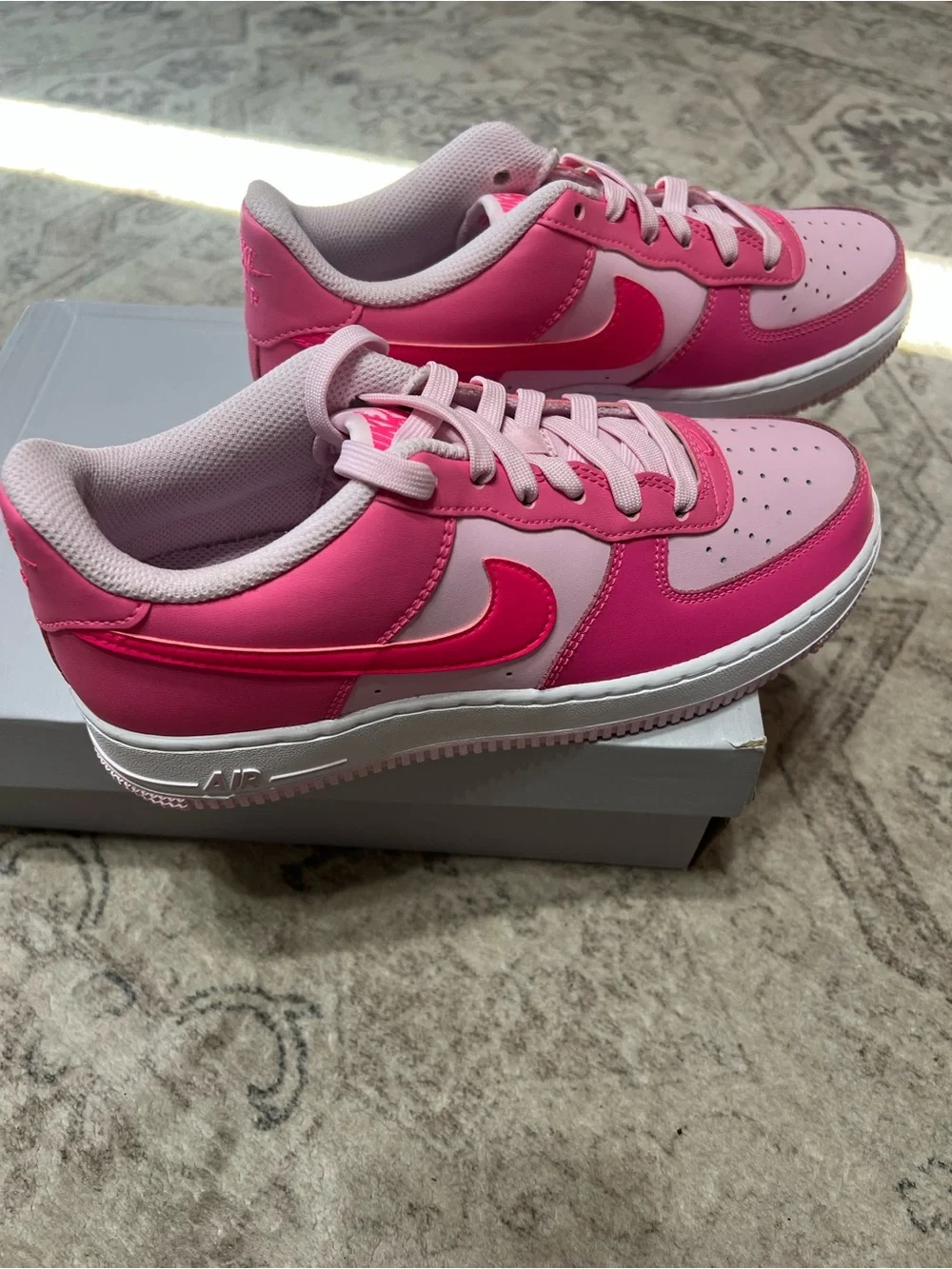Nike Air Force 1 Pinksicle/Pink Foam/ Hyper Pink Youth 6/ Women’s 7.5 - Picture 4 of 13